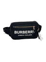 【中古】BURBERRY LONDON◆ウエストバッグ/--/BLK/プリント【バッグ】