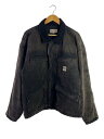 【中古】STUSSY◆Washed Canvas Shop/XL/コットン/BLK/115589【メンズウェア】