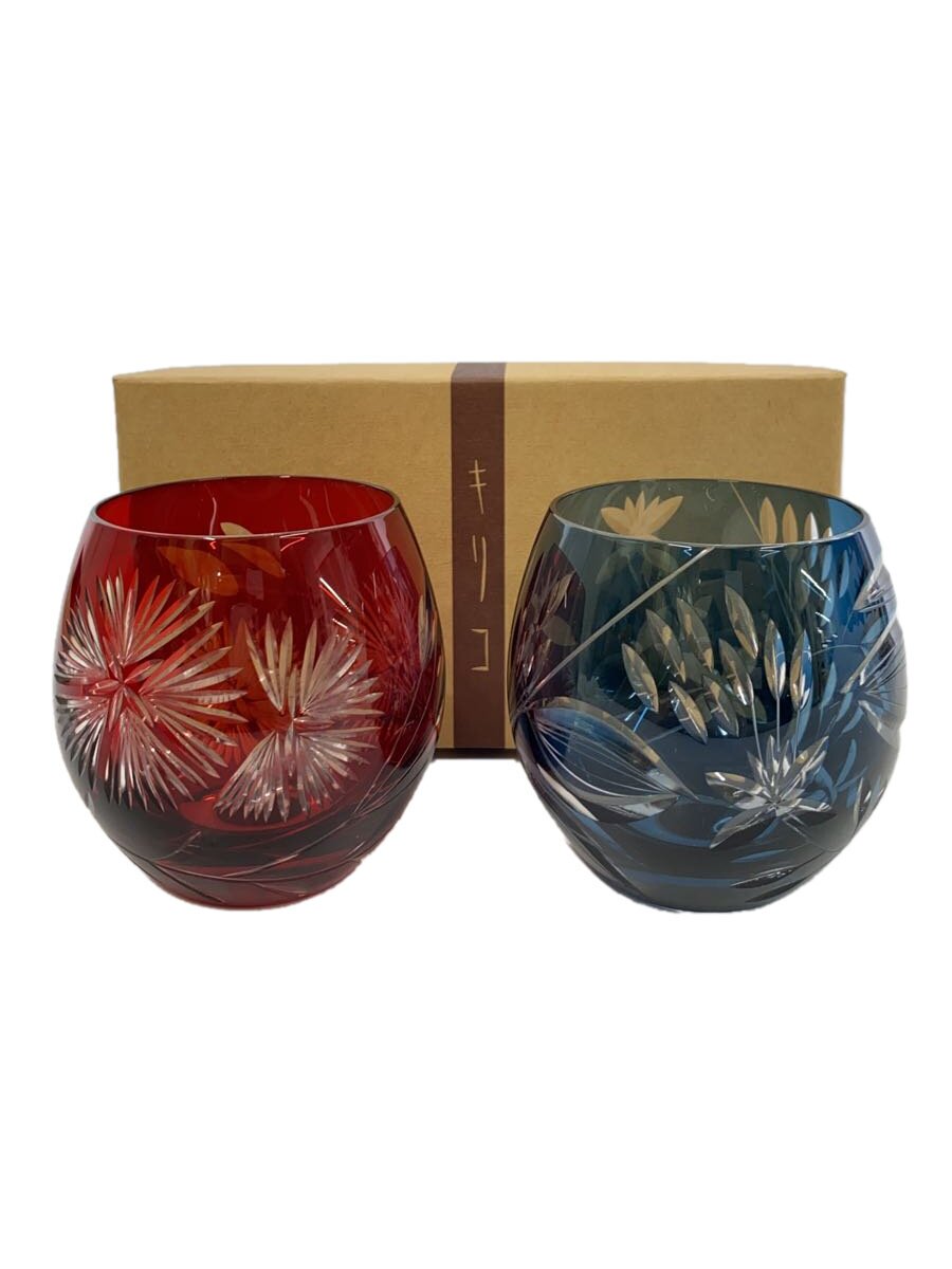 【中古】東洋佐々木硝子◆切子/グラス/2点セット【キッチン用品】