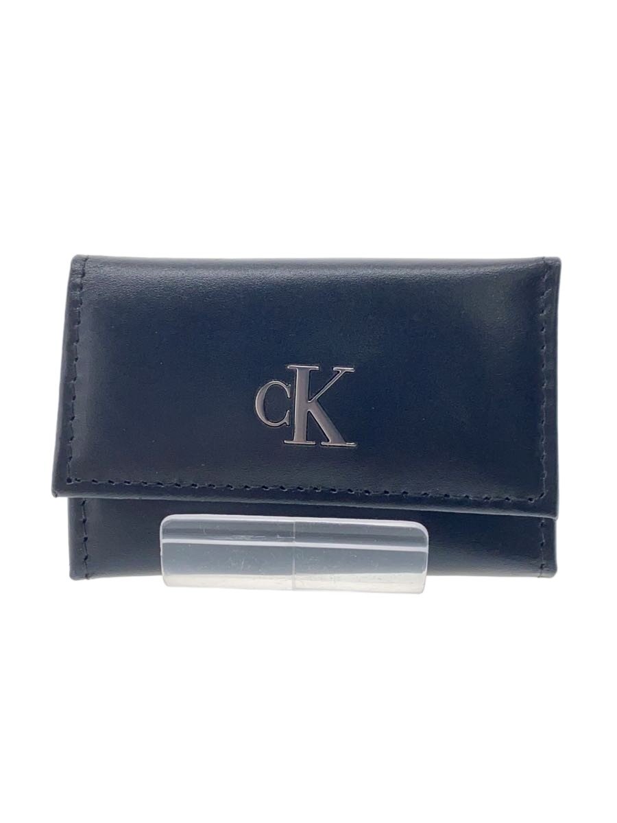 【中古】Calvin Klein◆キーケース/レザー/BLK/メンズ【服飾雑貨他】