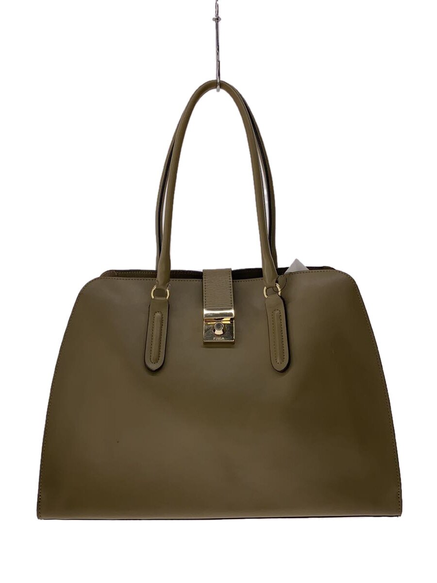 【中古】FURLA◆トートバッグ/レザー