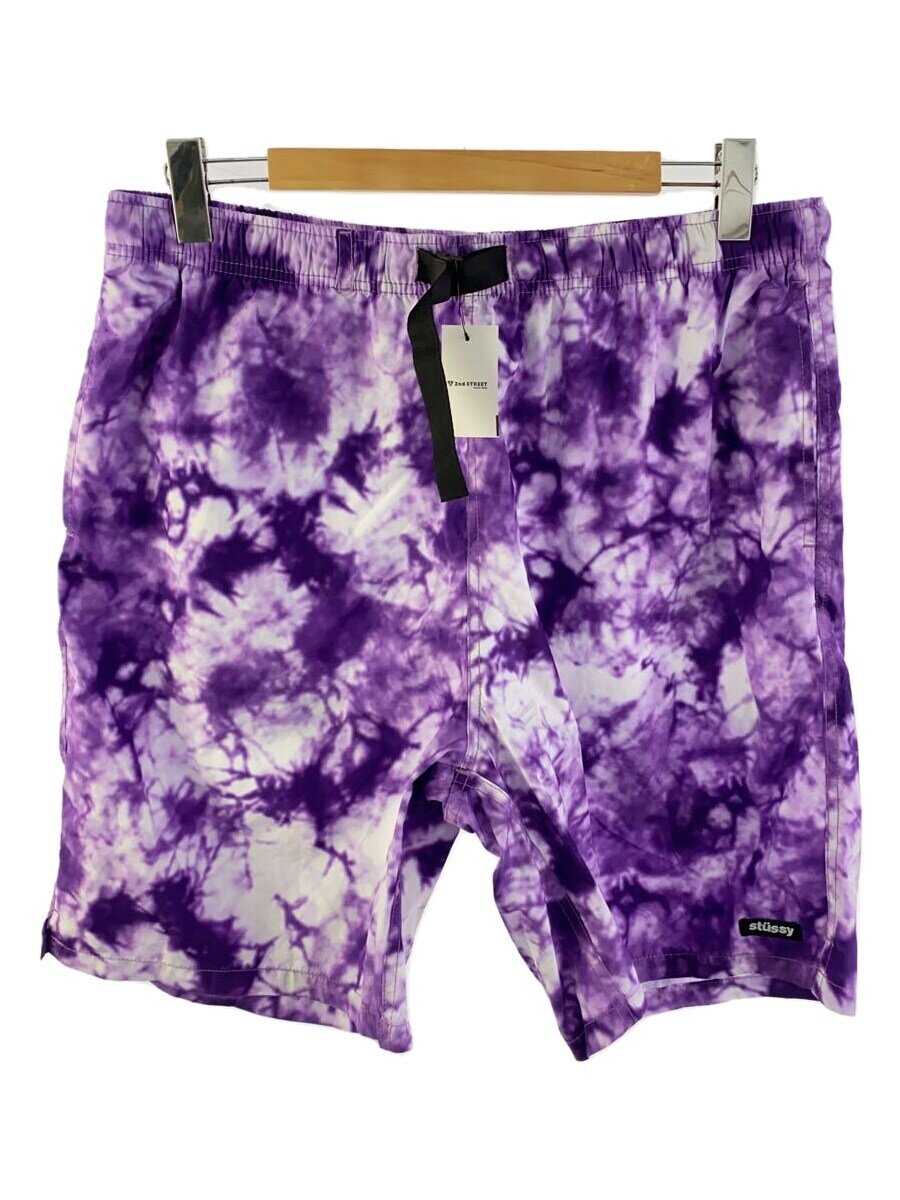 【中古】STUSSY◆STUSSY BLEACH NYLON MOUNTAIN SHORT/ショートパンツ/XL/ポリエステル/PUP【メンズウェア】