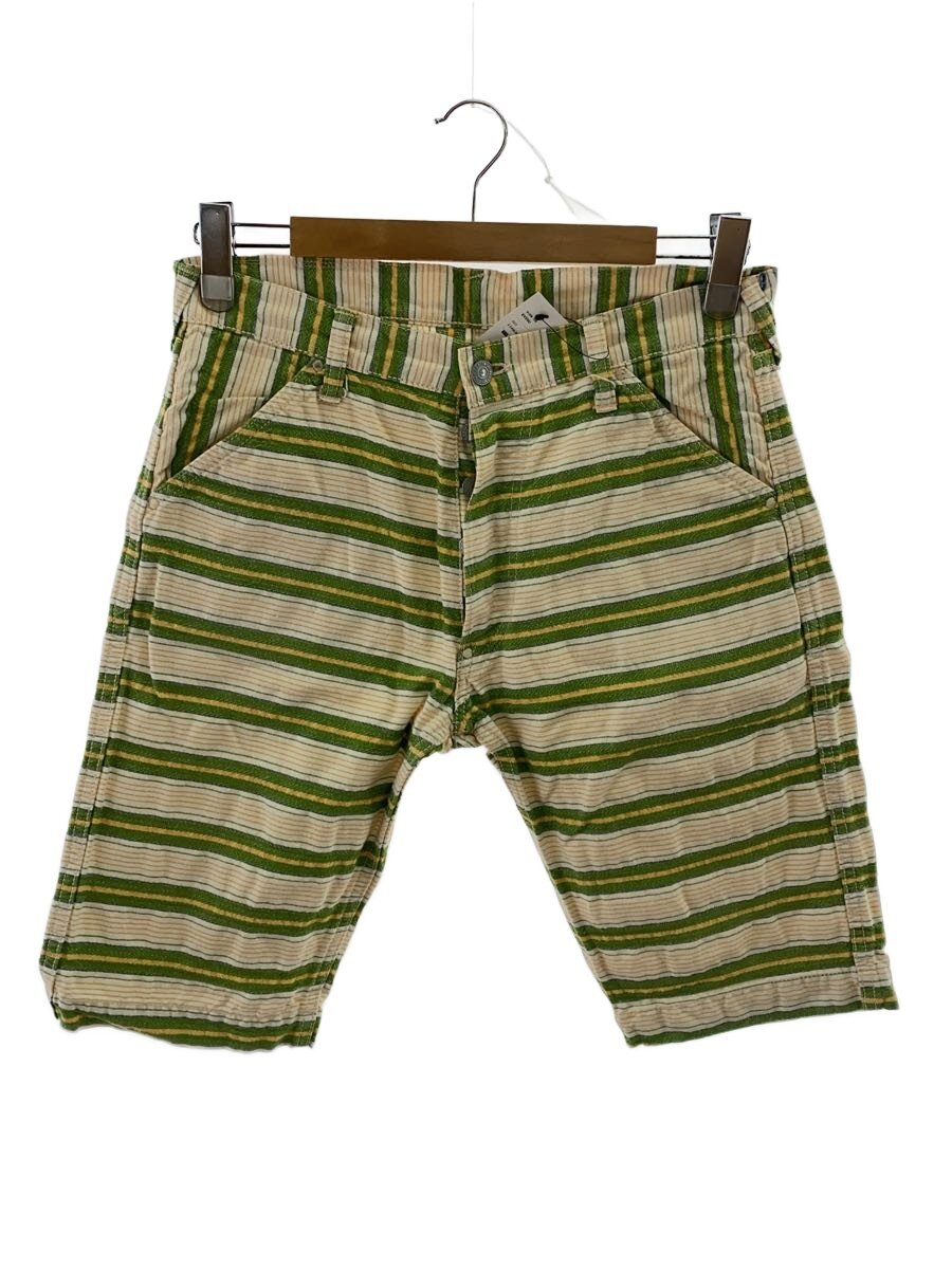 【中古】EVISU◆ショートパンツ/34/コットン/GRN/ボーダー/7550//【メンズウェア】