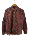 【中古】Supreme◆13AW/Paisley L/S Shirts/長袖シャツ/S/コットン/BRD【メンズウェア】