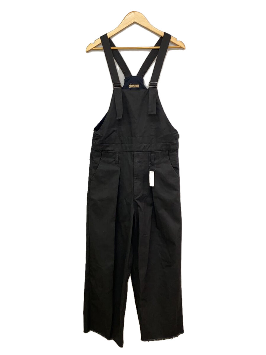 【中古】saby◆TUCK BAGGY OVA/オーバーオール/1/コットン/BLK/S-31801//【メンズウェア】