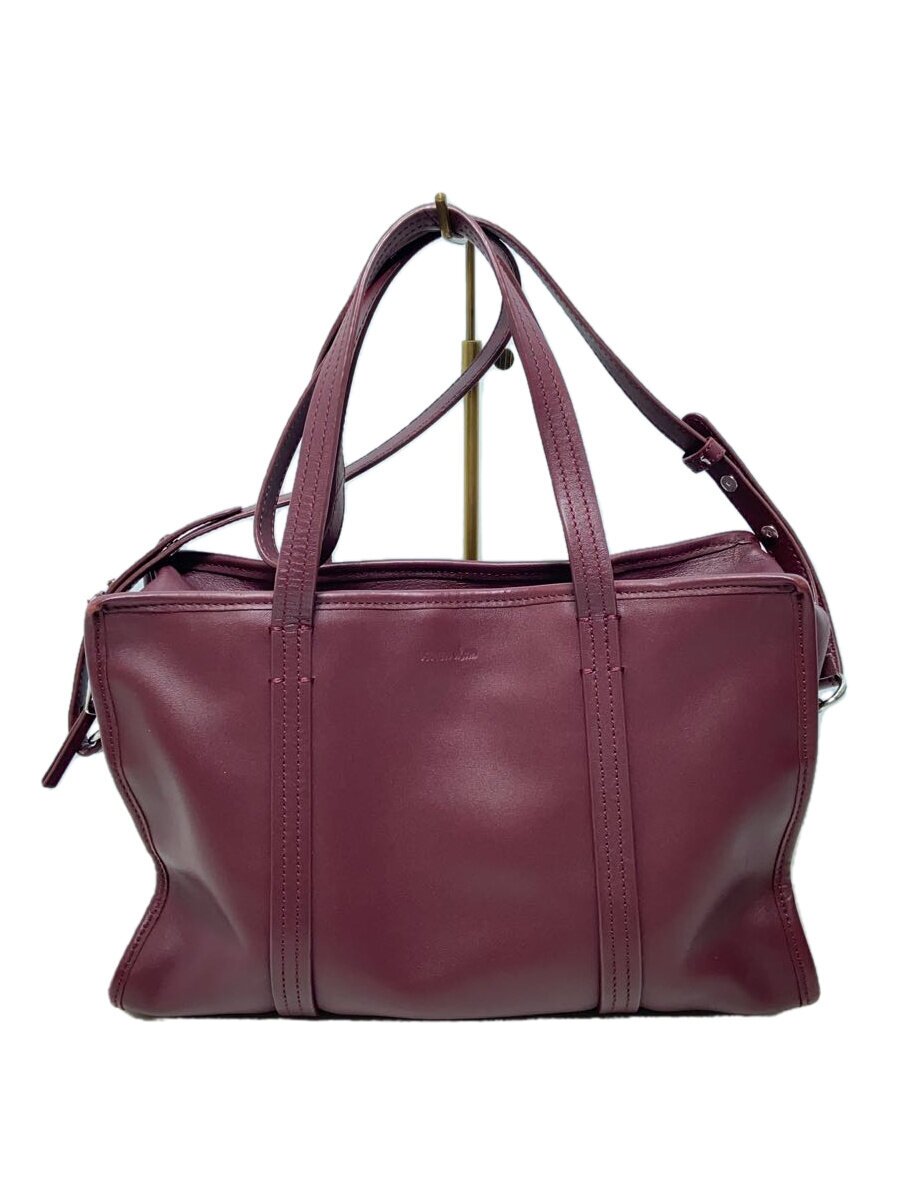 【中古】Steven Alan◆ショルダーバッグ/レザー/ボルドー【バッグ】