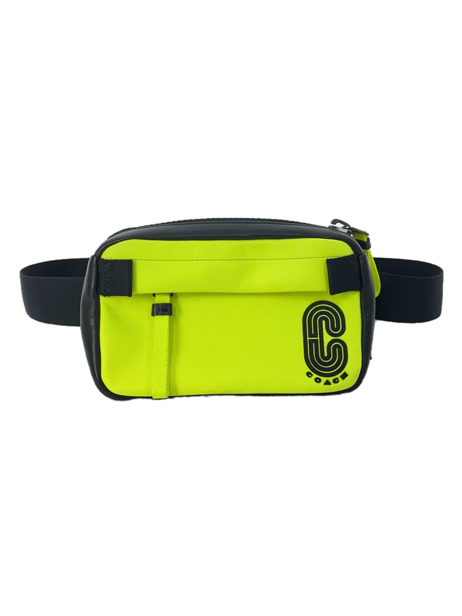 【中古】COACH◆ショルダーバッグ/--/YLW/無地/5436//【バッグ】