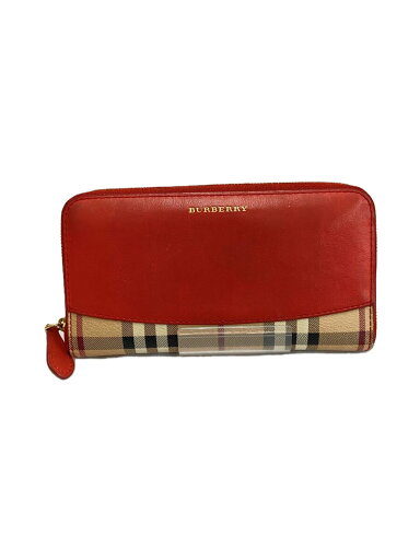 【中古】BURBERRY◆長財布/--/RED/チェック/レディース【服飾雑貨他】 【中古】BURBERRY◆長財布/--/RED/チェック/レディース【服飾雑貨他】