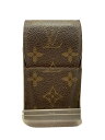 【中古】LOUIS VUITTON◆エテュイ・シガレット_モノグラム_BRW/--/BRW/メンズ【服飾雑貨他】