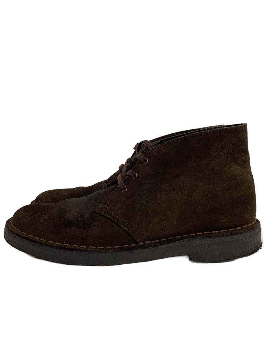 【中古】Clarks◆クラークス/デザートブーツ/desertboots/チャッカブーツ/US7.5/BRW/スウェード/07879【シューズ】
