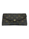 【中古】LOUIS VUITTON◆2)ポルト・フォイユ・サラ_モノグラム・キャンバス/長財布/PVC/BRW/メンズ/M60531【服飾雑貨他】(4)