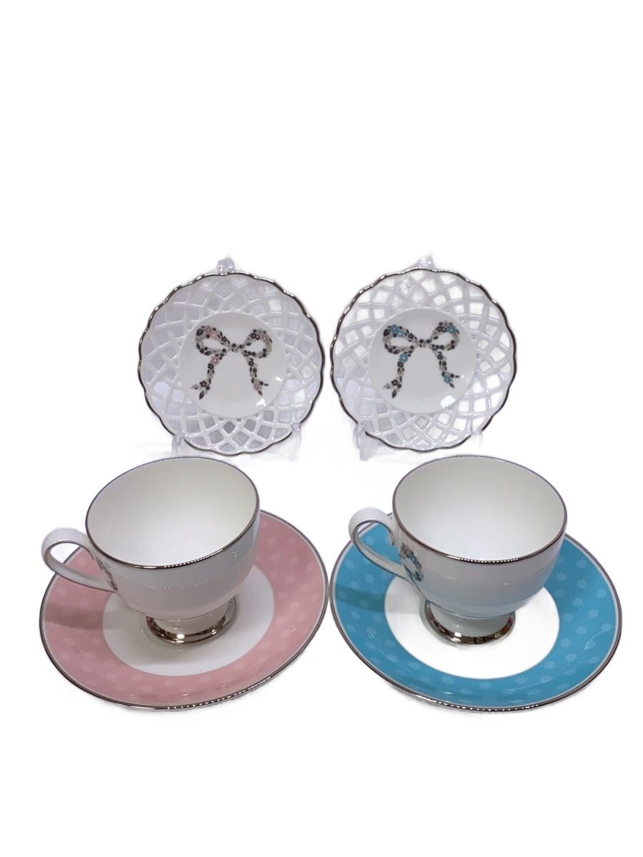 【中古】NARUMI◆カップ&ソーサー/6点セット/WHT/95586-21608【キッチン用品】