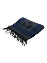 【中古】LOUIS VUITTON◆エシャルプ・LVスティツカー_BLU/ウール/BLU/総柄/メンズ/M70039//【服飾雑貨他】