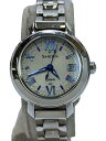 【中古】CASIO◆ソーラー腕時計/アナログ/ステンレス/SLV/SLV/SHW-5300【服飾雑貨他】