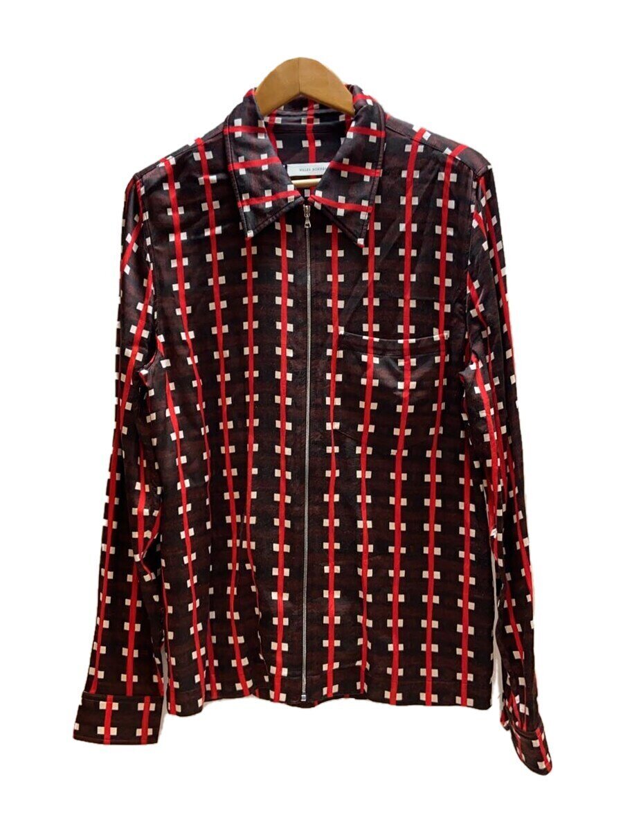 Rakuten - 【中古】WALES BONNER◆BELIEF ZIP SHIRT/シャツ/46/レーヨン/BRW/総柄/MA23SH11-VI04-3080//【メンズウェア】