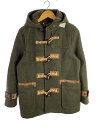 【中古】UNITED CARR◆コート/36/ウール/KHK/ダッフルコート/UC12354/レザーコンビ/【メンズウェア】