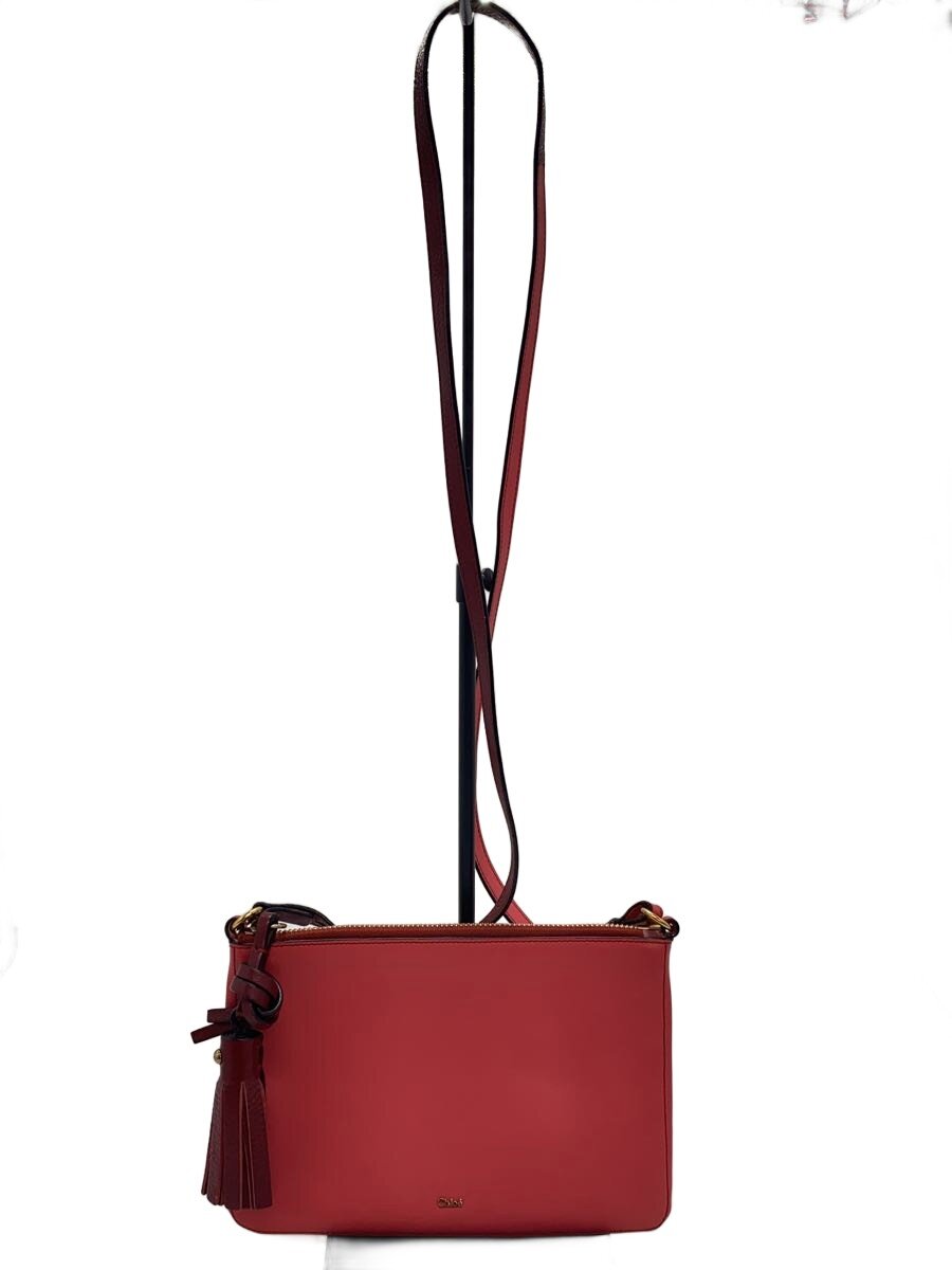 【中古】Chloe◆ショルダーバッグ/レザー/PNK/無地【バッグ】