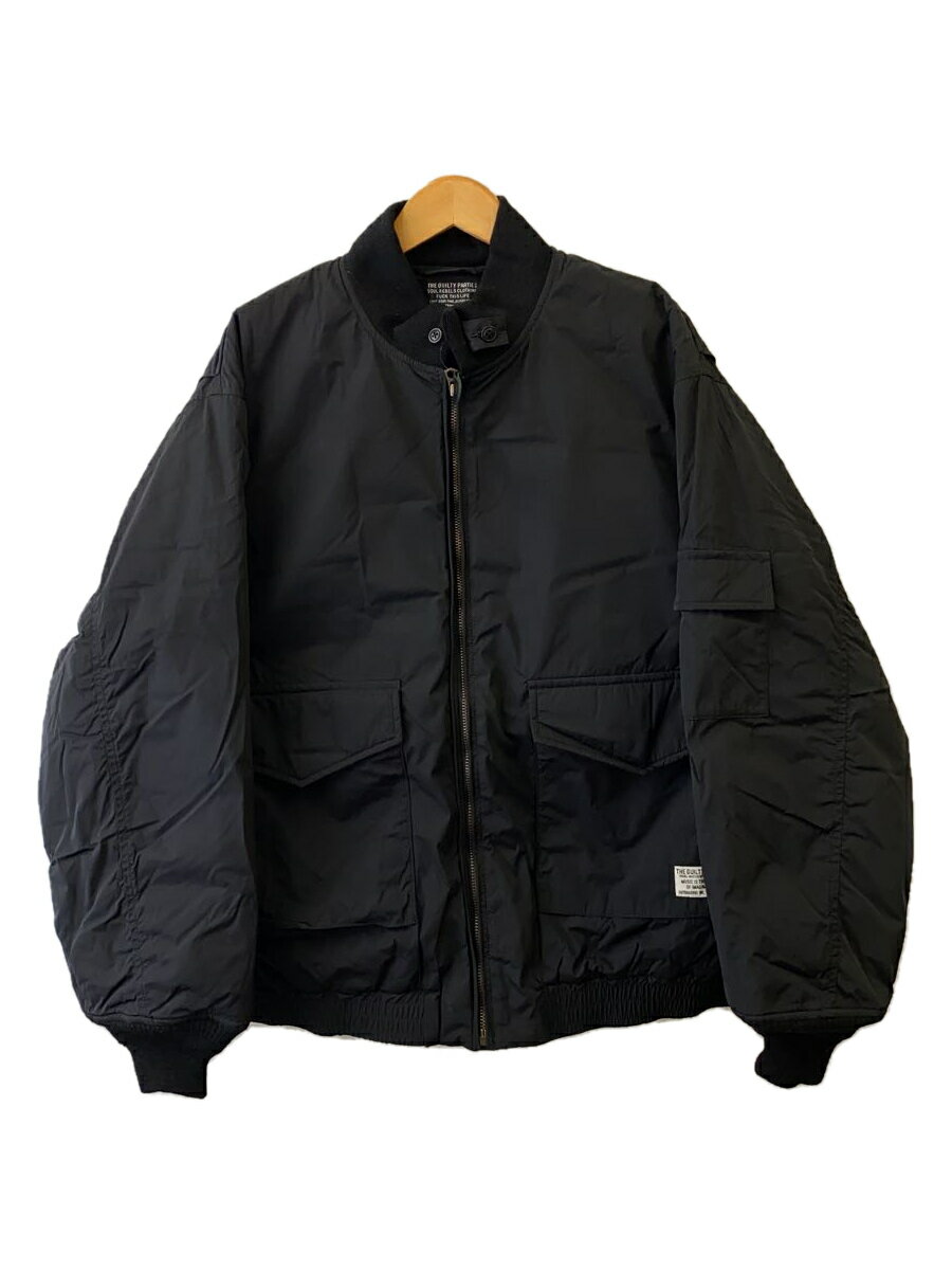 【中古】WACKO MARIA◆23FW/G-8 FRIGHT JACKET/フライトジャケット/XL/ブラック【メンズウェア】