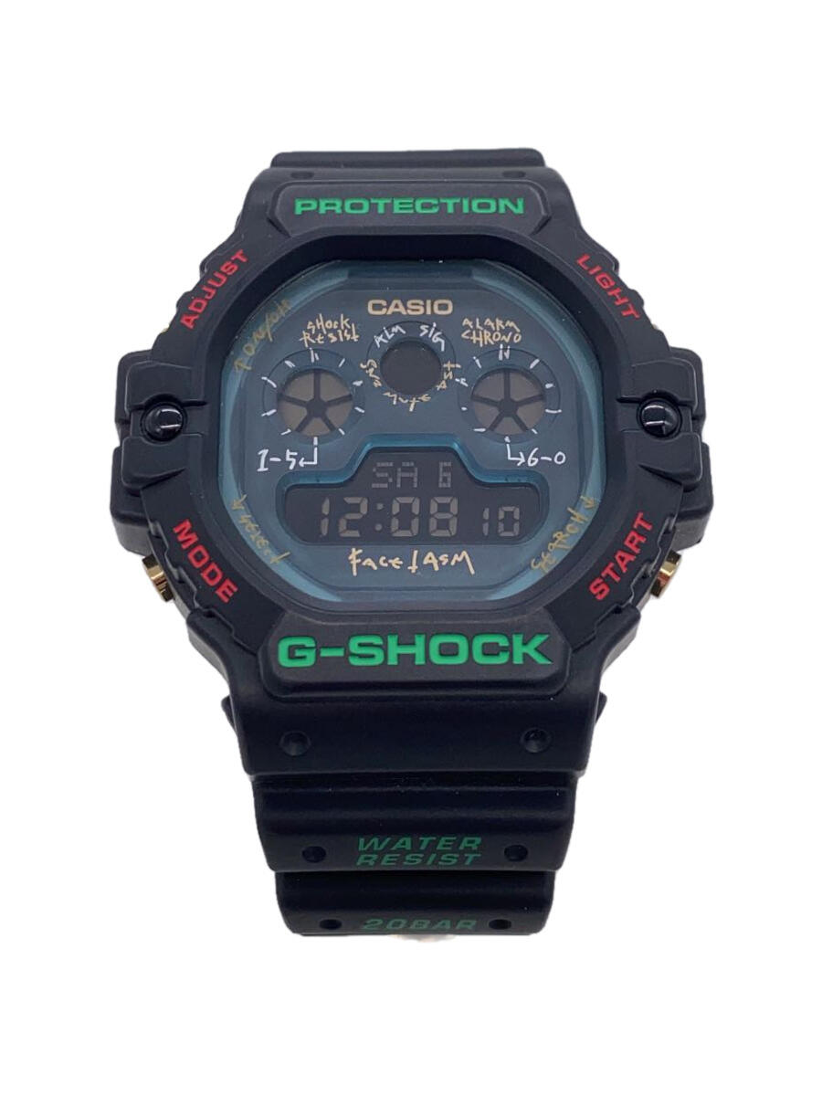 【中古】CASIO◆クォーツ腕時計_G-SHOCK/デジタル/ラバー/BLK/BLK【服飾雑貨他】