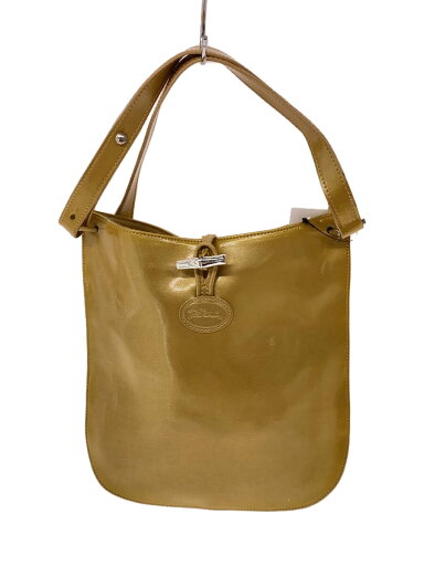 【中古】LONGCHAMP◆ショルダーバッグ/エナメル/YLW【バッグ】 【中古】LONGCHAMP◆ショルダーバッグ/エナメル/YLW【バッグ】