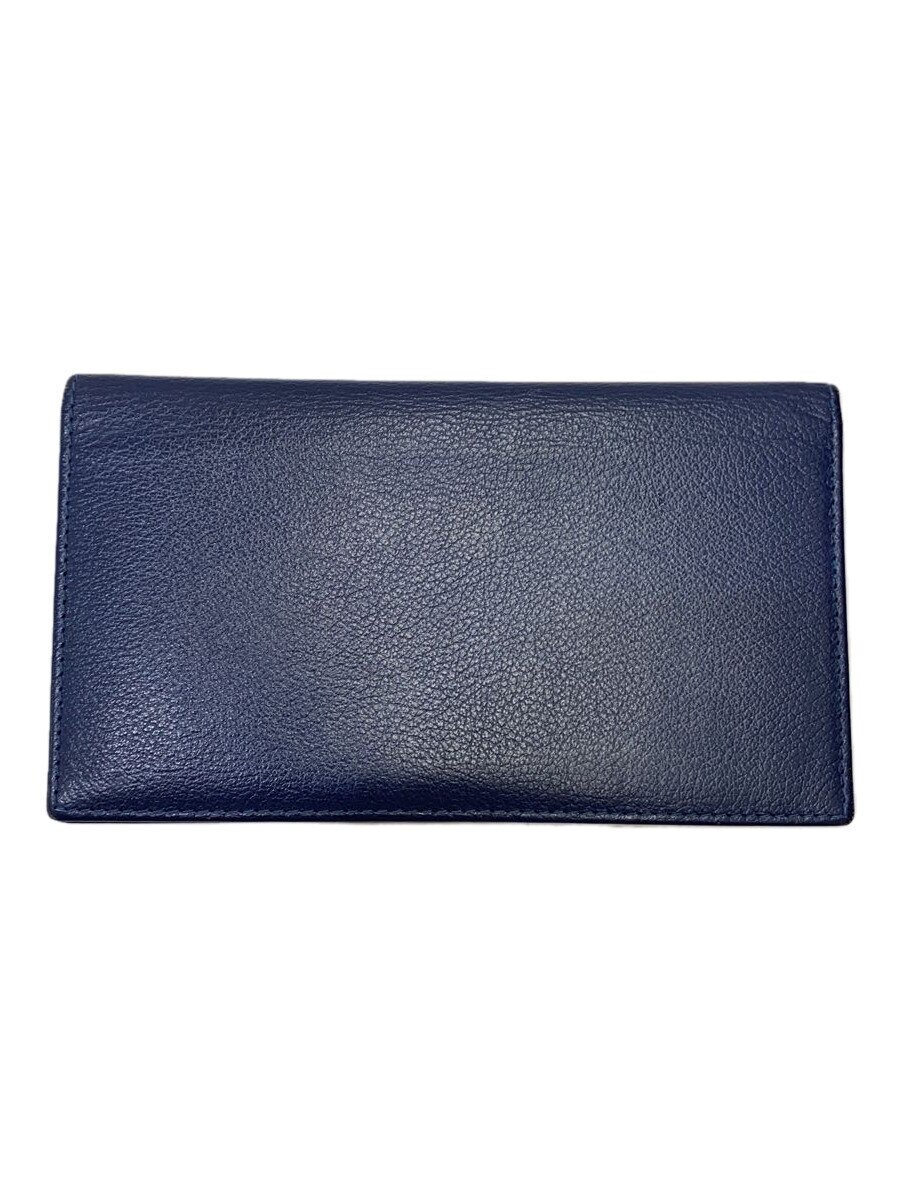 【中古】ETTINGER◆コートウォレット/長財布/山羊革/NVY/無地/メンズ【服飾雑貨他】