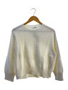 【中古】GALERIE VIE◆ニット・セーター(厚手)/FREE/コットン/WHT/無地/23-02-41-02002//【レディースウェア】