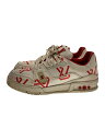 【中古】LOUIS VUITTON◆ヨゴレ・ソール減り有/LVトレイラーライン/ローカットスニーカー/US7.5/WHT/LD0272【シューズ】(4)
