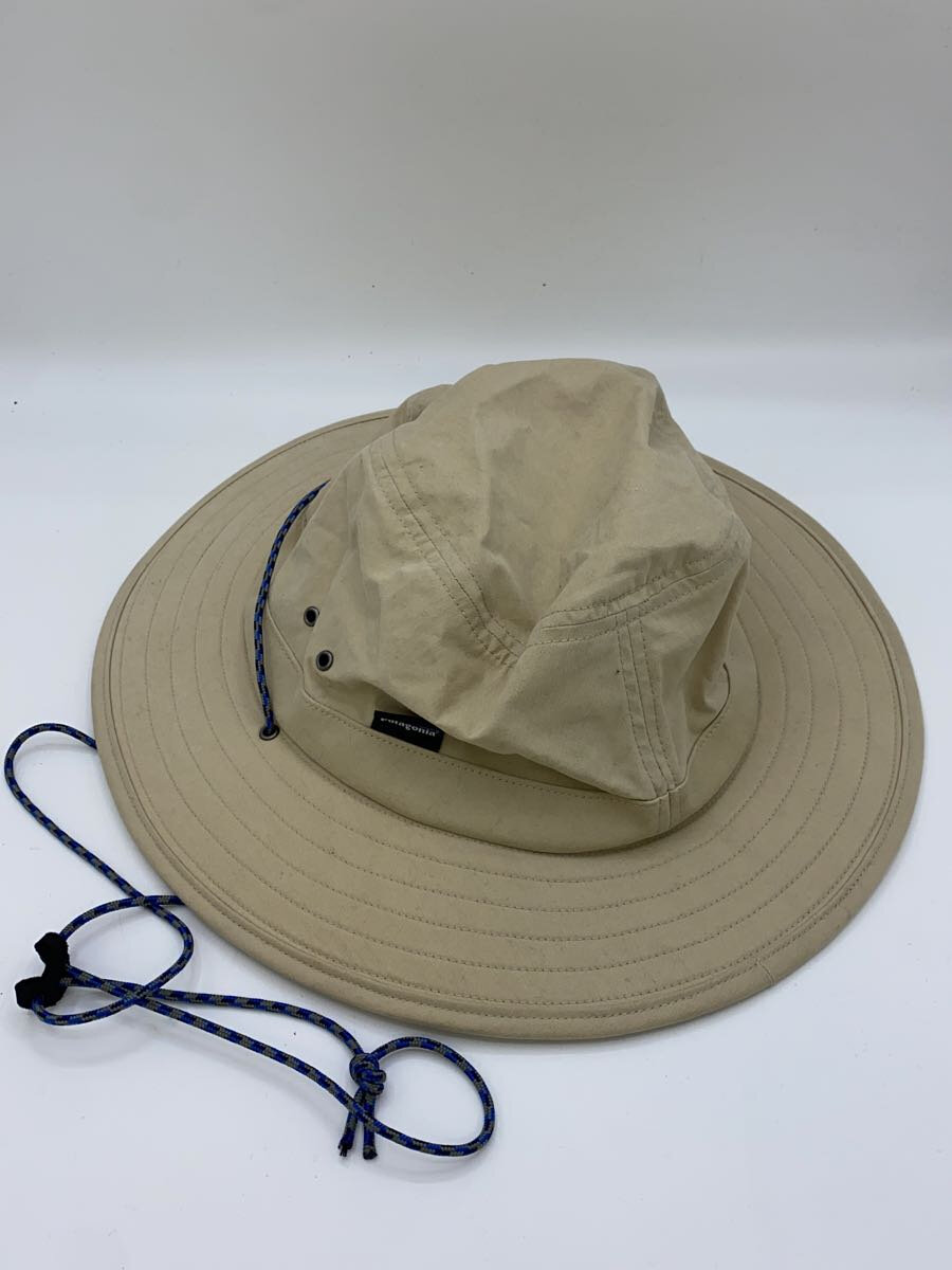 【中古】patagonia◆ハット/L/コットン/BEG/メンズ/29150【服飾雑貨他】