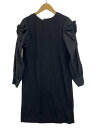 【中古】FENNEL◆長袖ワンピース/9/レーヨン/BLK/無地/2150-3975【レディースウェア】(4)