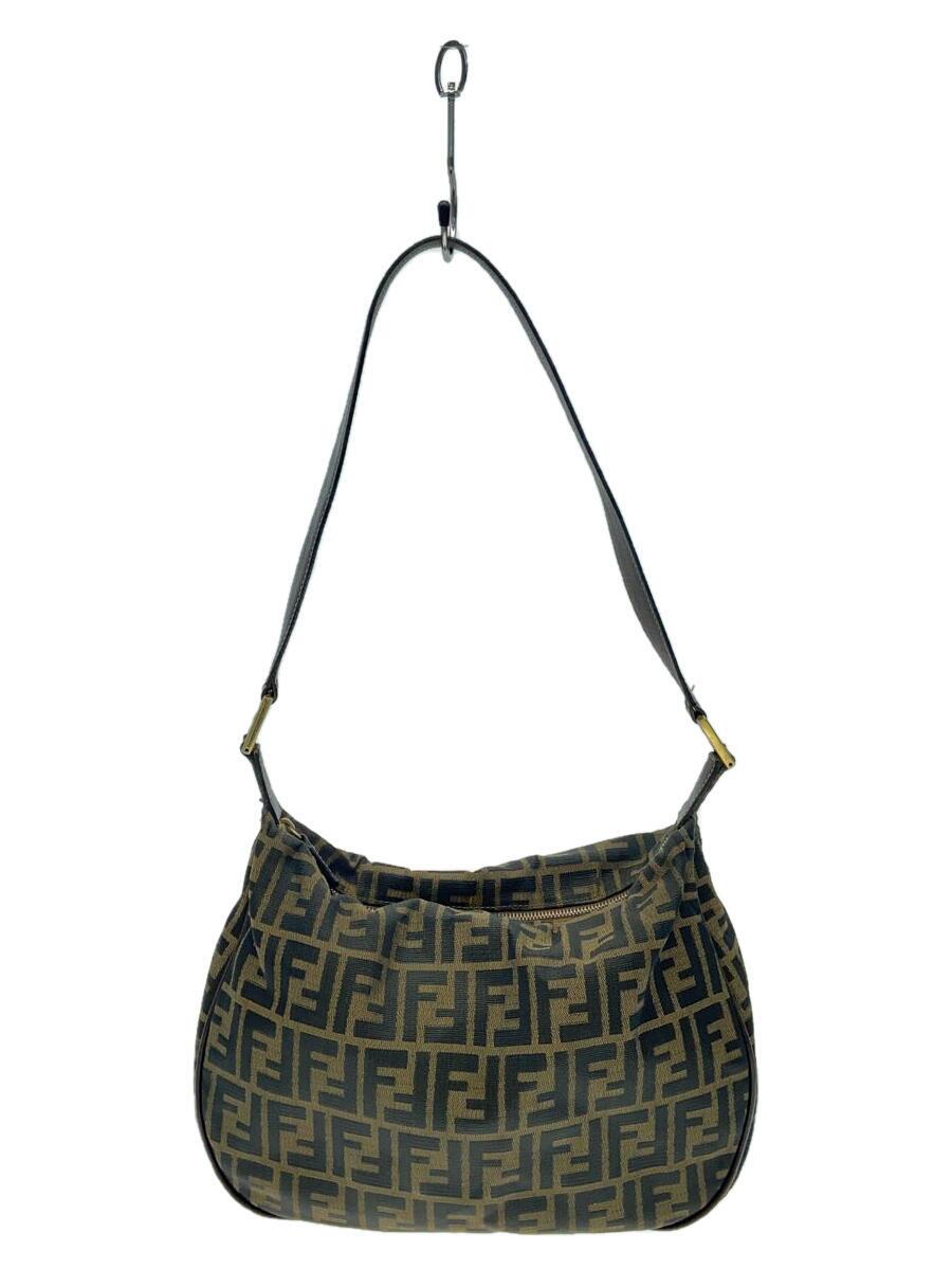 FENDI - 【中古】FENDI◆マンマバケット/ショルダーバッグ/ズッカ柄/BRW/総柄【バッグ】