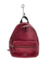 【中古】COACH◆リュック/レザー/PNK/無地/F28995【バッグ】