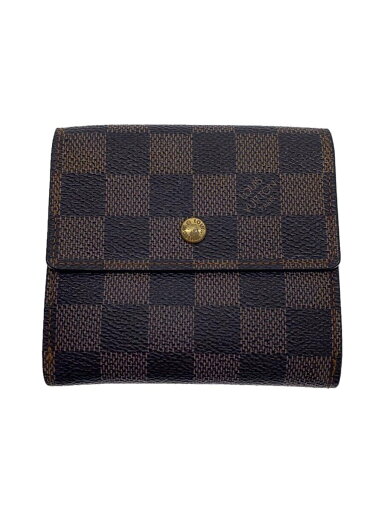 【中古】LOUIS VUITTON◆ポルト・フォイユ・エリーズ_ダミエ・エベヌ_BRW/PVC/BRW/レディース【服飾雑貨他】 【中古】LOUIS VUITTON◆ポルト・フォイユ・エリーズ_ダミエ・エベヌ_BRW/PVC/BRW/レディース【服飾雑貨他】