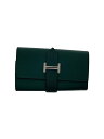 【中古】HERMES◆ベアン 4連キーケース/□O刻印/レザー/グリーン/レディース/内側使用感有【服飾雑貨他】