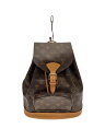 【中古】LOUIS VUITTON◆モンスリMM_モノグラム・キャンバス_BRW/PVC/BRW/モノグラム【バッグ】
