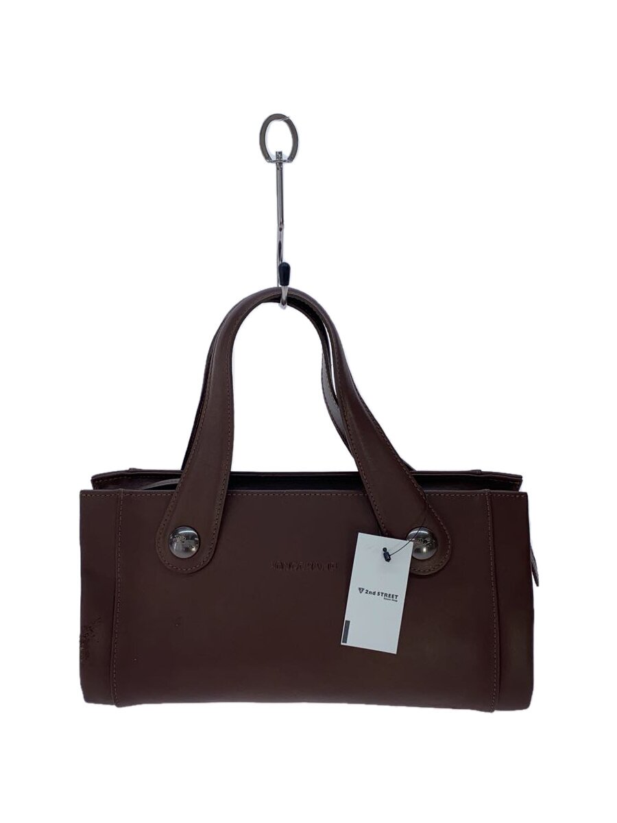 Rakuten - 【中古】LONGCHAMP◆ハンドバッグ/レザー/BRW/無地【バッグ】