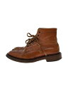 【中古】Tricker’s◆ウェスタンブーツ/--/BRW/レザー【シューズ】
