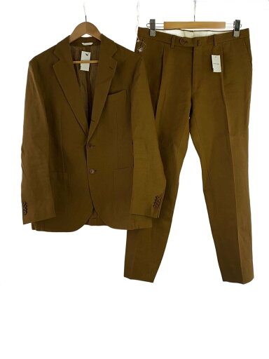 【中古】De Petrillo◆スーツ/セットアップ/段返り3BJKT/スラックス/50/リネン/CML/無地【メンズウェア】 【中古】De Petrillo◆スーツ/セットアップ/段返り3BJKT/スラックス/50/リネン/CML/無地【メンズウェア】