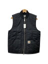 【中古】Carhartt◆ナイロンベスト/S/ナイロン/BLK【メンズウェア】