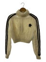 【中古】GUCCI◆22AW/サイドラインモヘアニット/ペチコート付/ニット・セーター(薄手)/S/--/WHT/713023【レディースウェア】