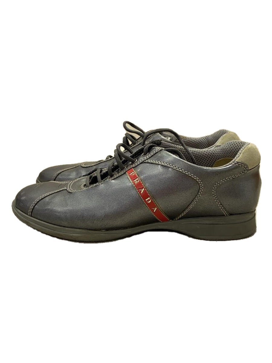 【中古】PRADA◆ローカットスニーカー/38/SLV【シューズ】