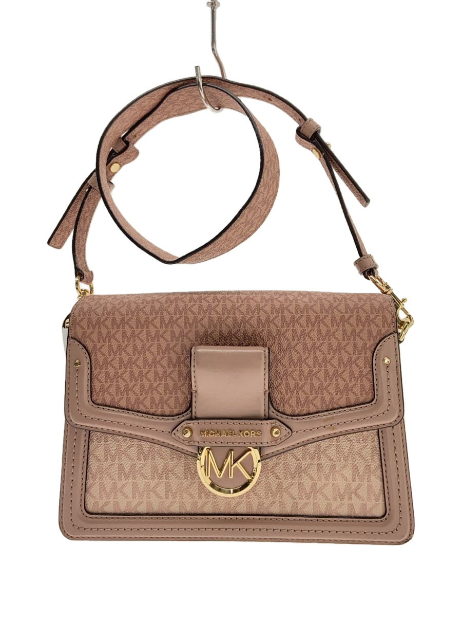 【中古】MICHAEL KORS◆ショルダーバッグ/PVC/PNK/総柄/30S0GI6L2V【バッグ】