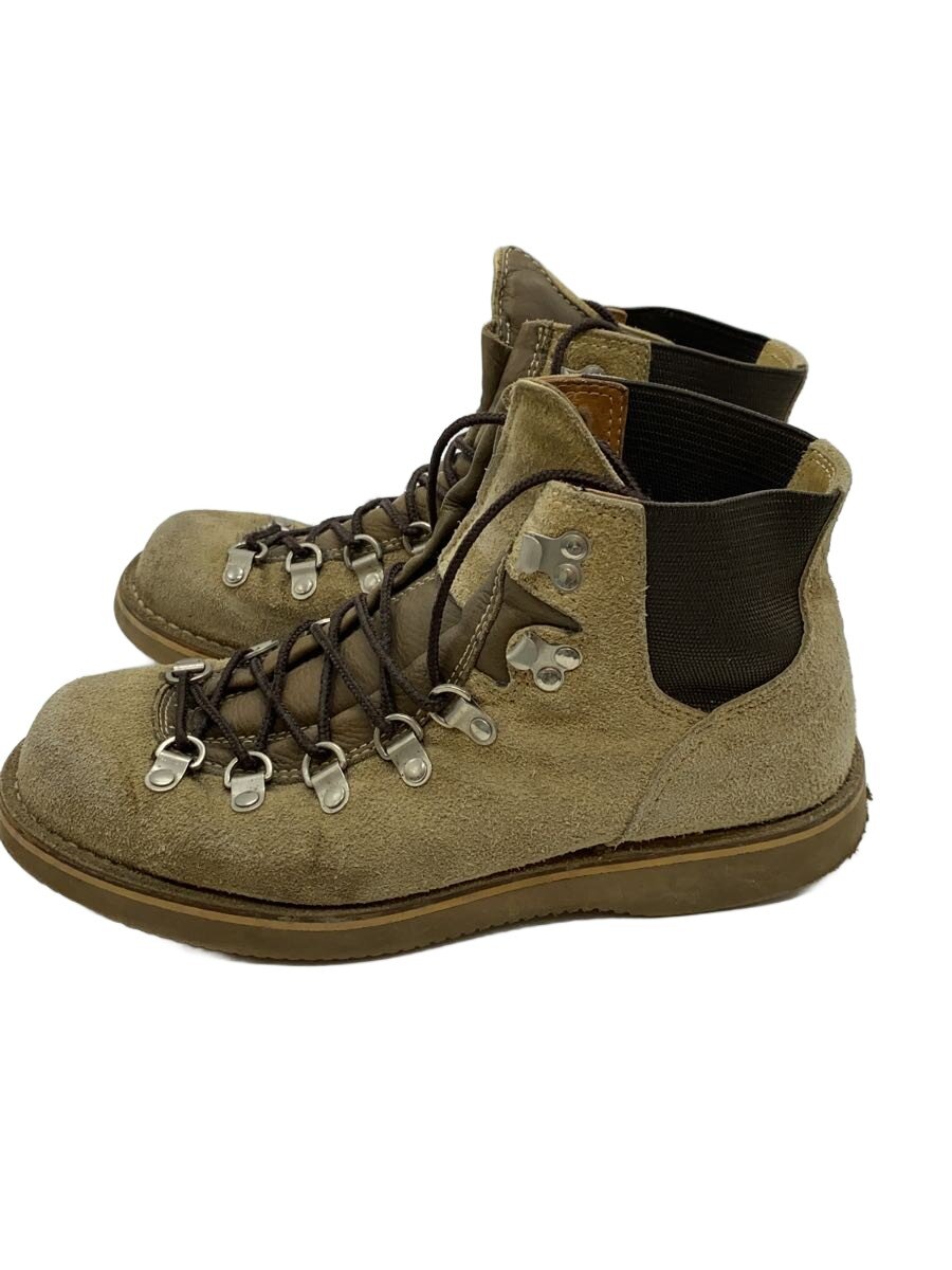 【中古】Danner◆レースアップブーツ/vertigo/BEG/スウェード/ワークブーツ/vibramソール【シューズ】