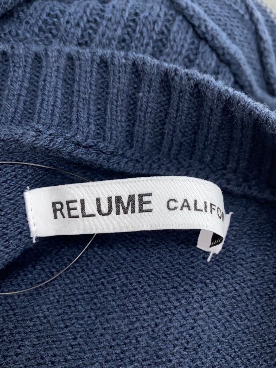 【中古】JOURNAL STANDARD relume◆CALIFORNIA 3Dパネルリブニット/M/アクリル/NVY/24-080-464-9040-1-0【メンズウェア】