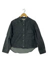【中古】blanc basque◆長袖シャツ/38/デニム/GRY/無地/BB88-105【レディースウェア】