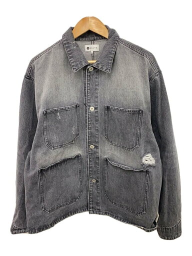【中古】VALTA◆カバーオール/M/デニム/BLK/無地/VA24AW3038【メンズウェア】 【中古】VALTA◆カバーオール/M/デニム/BLK/無地/VA24AW3038【メンズウェア】