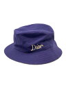 【中古】Christian Dior◆バケットハット/M/コットン/NVY/メンズ/293C906B4511【服飾雑貨他】