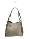 【中古】kate spade new york◆トートバッグ/レザー/CRM/無地【バッグ】