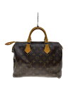 【中古】LOUIS VUITTON◆1)スピーディ30_モノグラム・キャンバス_BRW/PVC/BRW【バッグ】