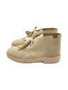 【中古】Clarks◆チャッカブーツ/US10/BEG/スウェード【シューズ】