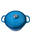 【中古】LE CREUSET◆鍋/BLU【キッチン用品】